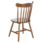 Chaise de salle à manger Windsor Walnut Spindleback, lot de 2