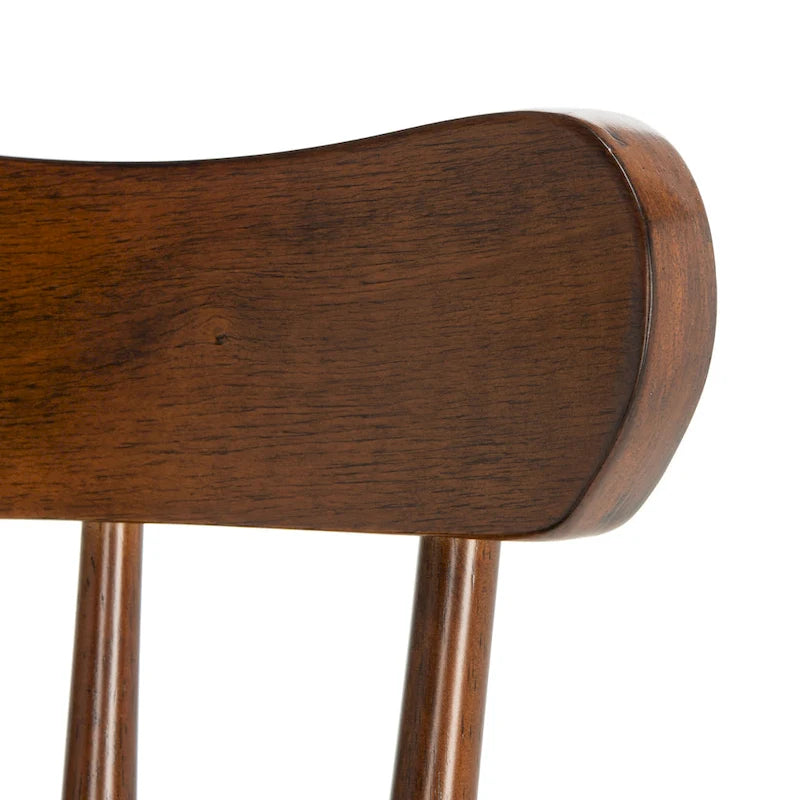 Chaise de salle à manger Windsor Walnut Spindleback, lot de 2