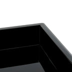 Table basse blanc/noir de style Mid-Century avec plateau amovible