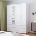 Armoire double miroir blanche, 2 personnes