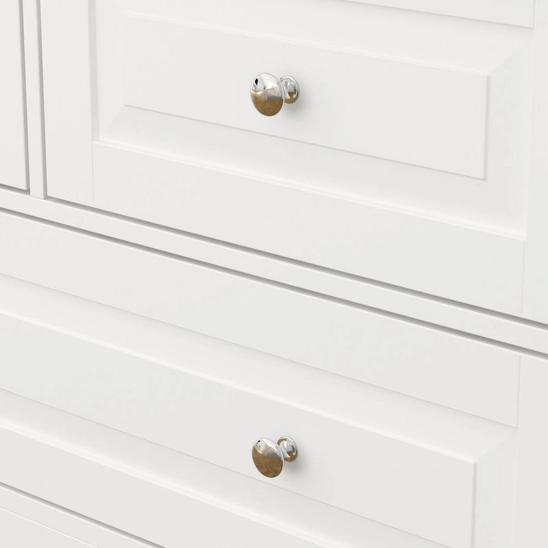 Armoire double miroir blanche, 2 personnes