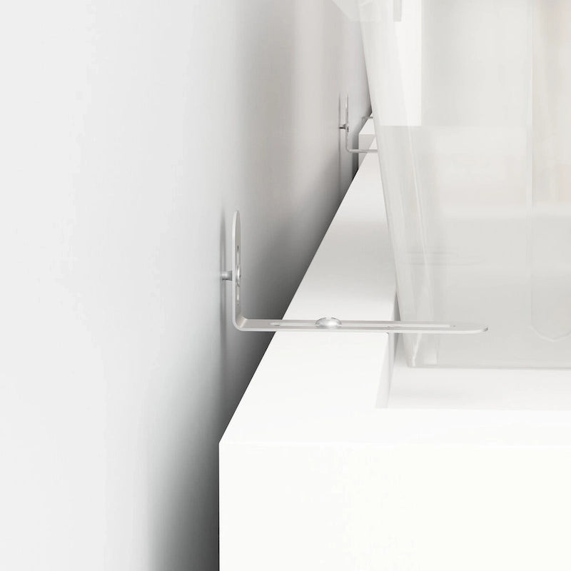 Armoire double miroir blanche, 2 personnes