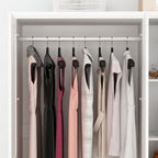 Armoire double miroir blanche, 2 personnes