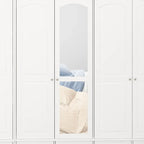 Armoire double miroir blanche, 2 personnes
