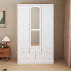 Armoire double miroir blanche, 2 personnes
