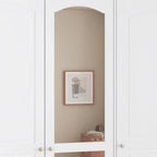 Armoire double miroir blanche, 2 personnes