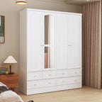 Armoire double miroir blanche, 2 personnes