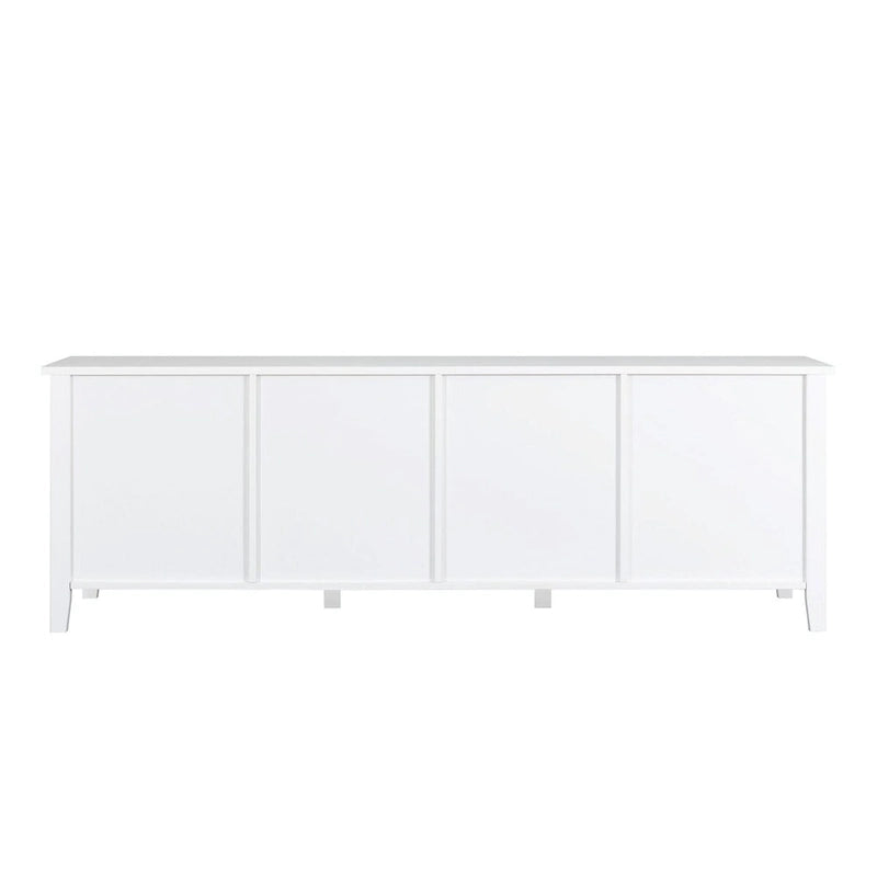 Meuble TV rétro 180 cm vert/blanc/bleu – Convient aux TV jusqu'à 70 pouces