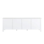 Meuble TV rétro 180 cm vert/blanc/bleu – Convient aux TV jusqu'à 70 pouces