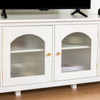 Meuble TV rétro 180 cm vert/blanc/bleu – Convient aux TV jusqu'à 70 pouces