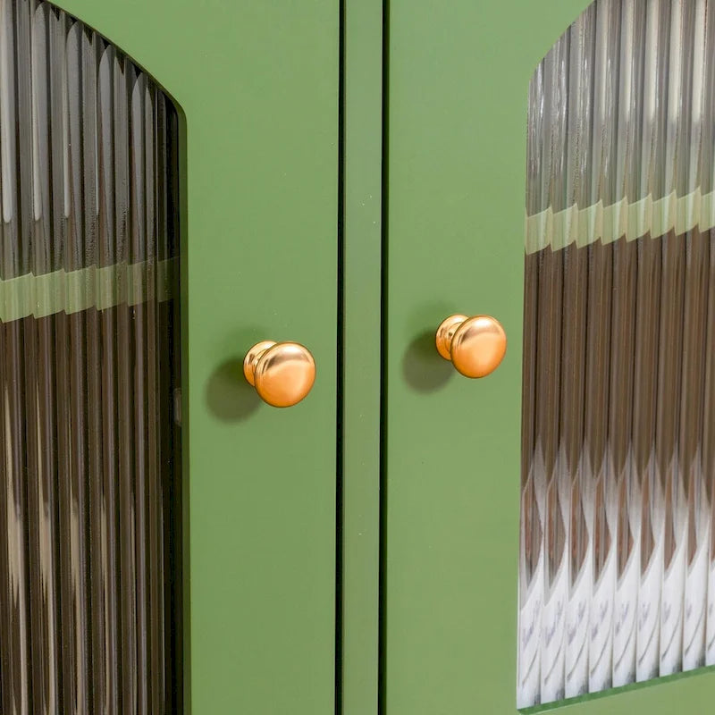 Meuble TV rétro 180 cm vert/blanc/bleu – Convient aux TV jusqu'à 70 pouces
