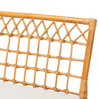 Banc de salle à manger Bohème en rotin couleur miel clair – Simple