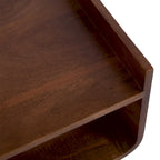 Table d'appoint en bois de manguier massif brun noyer, 18x14x27, 1 personne