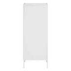 Commode à 4 tiroirs – Blanc / Chêne, Simple