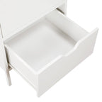 Commode à 4 tiroirs – Blanc / Chêne, Simple