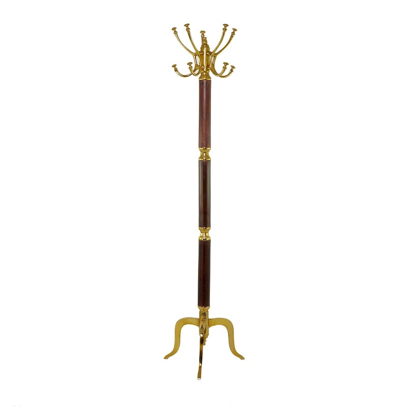 Porte-manteau sur pied, Or / Argent, Style trépied