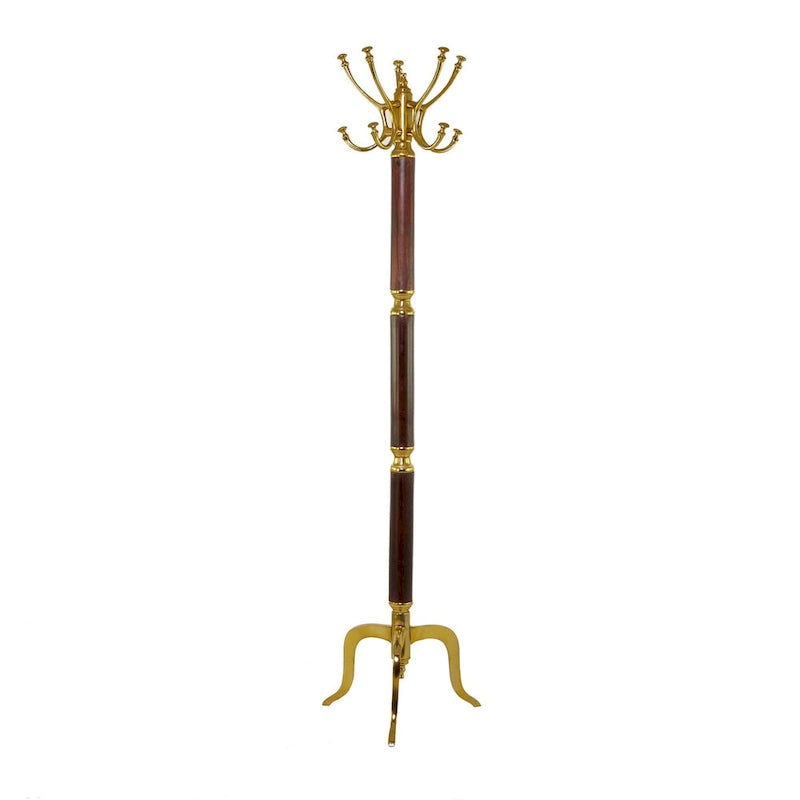 Porte-manteau sur pied, Or / Argent, Style trépied