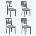 Set of 4 Counter Height Dining Chairs with Padded Seats