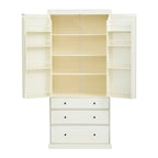 Armoire de cuisine indépendante crème, simple